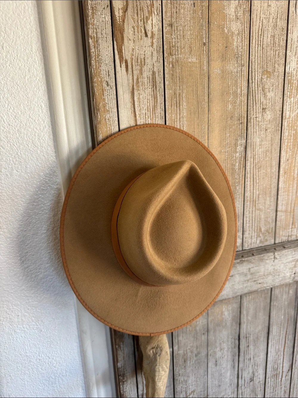 Lack of Color Teak Rancher hat Kids Wide-Brim in Tan - one size Australian wool